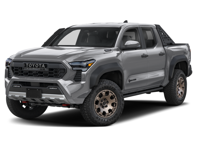 The Toyota Tacomai-FORCE MAX hybrid Trailhunter trim.