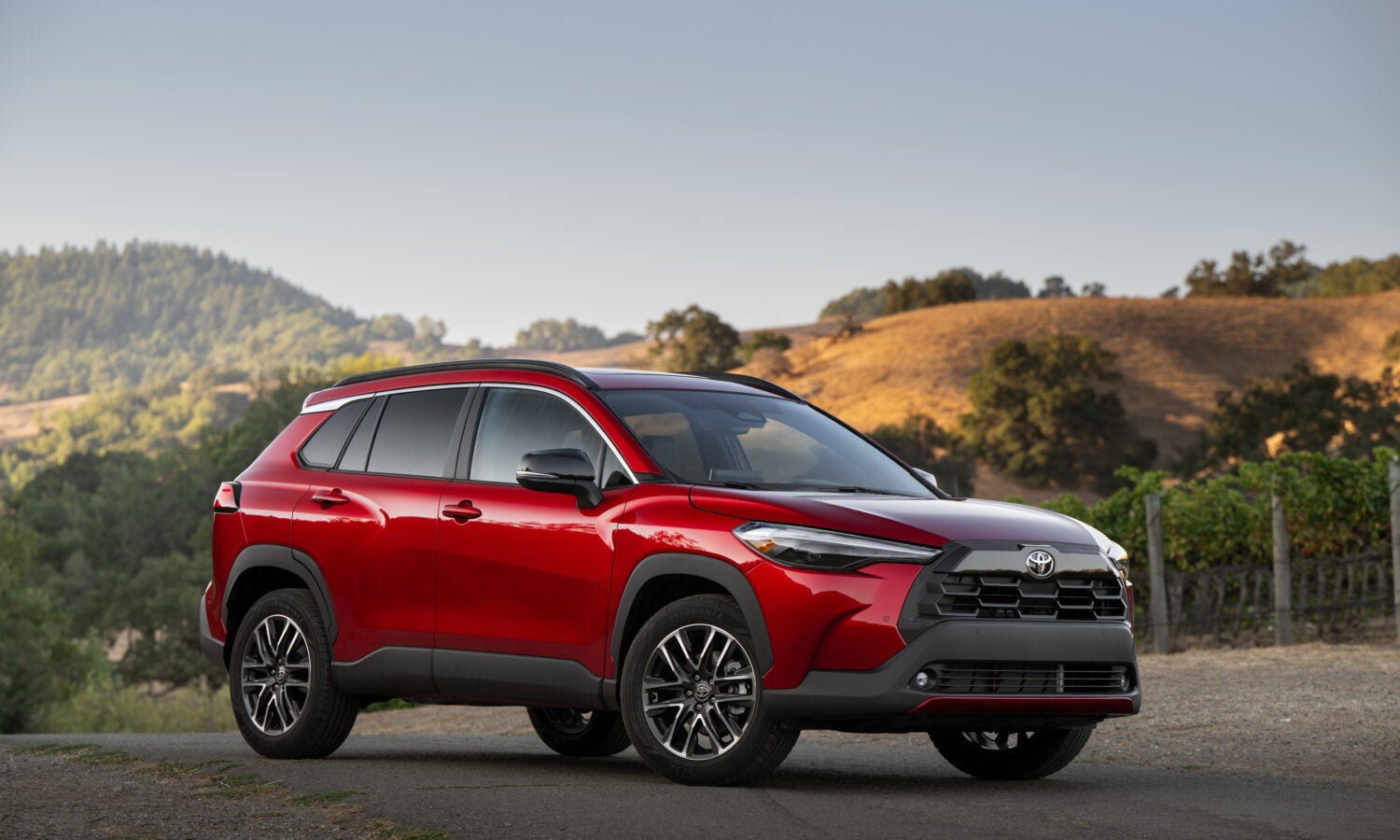 2026 corolla cross exterior view of the vehicle