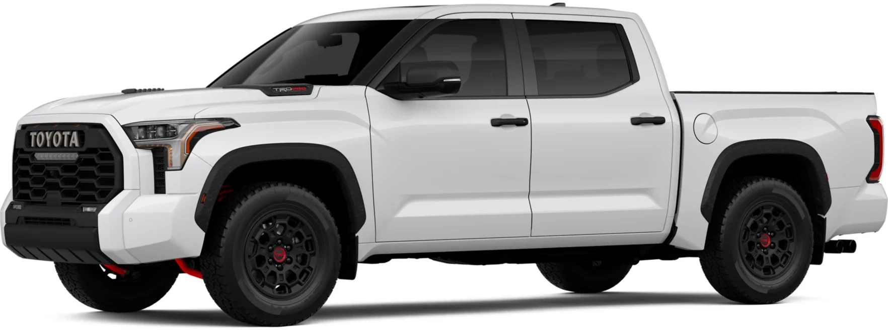 The Toyota Tundra i-FORCE MAX Hybrid TRD Pro trim.