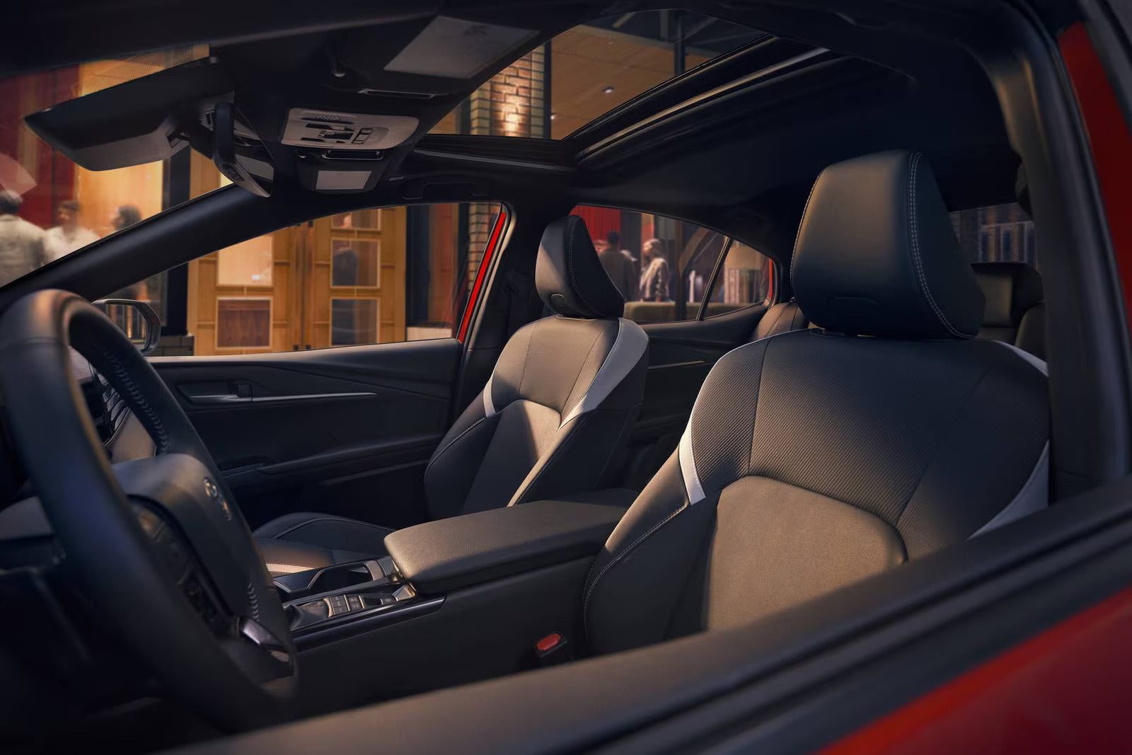 The interior of a camry.