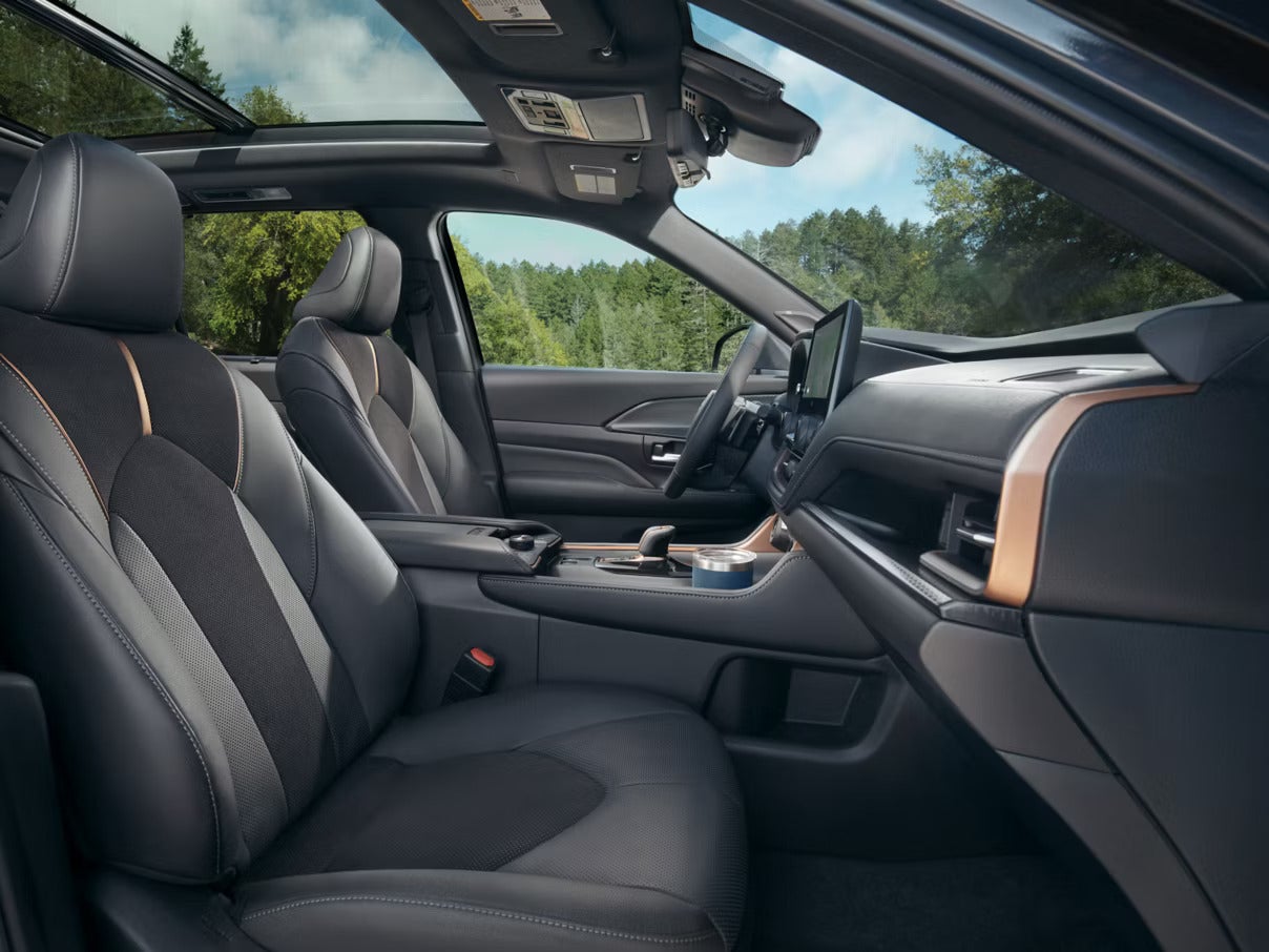 The interior of a grand highlander.