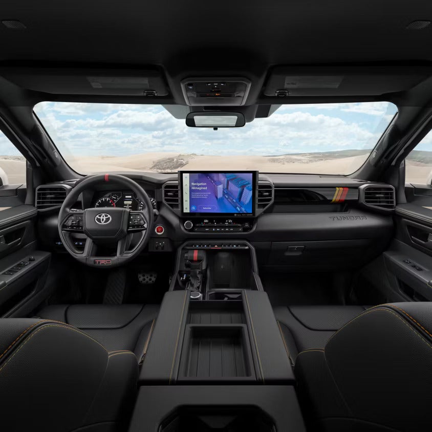 The front display screen in the tundra.