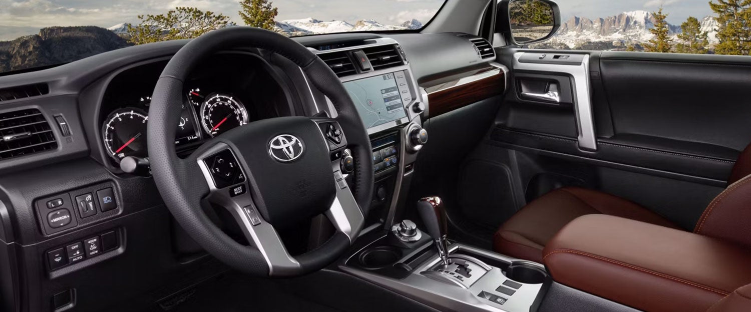 Modern Toyota interior with advanced tech features